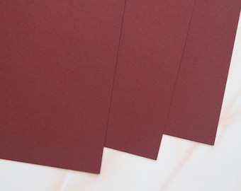 Bordeaux Red Matte Colour Card Stock 240gsm