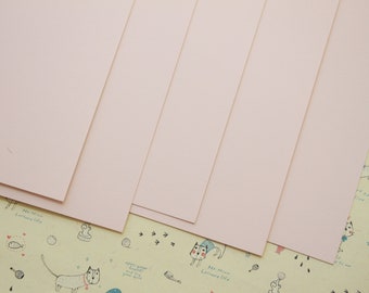 Blush Pink colorset postcard blanks