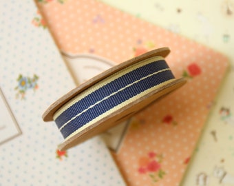 Vintage Blue Denim style ribbon