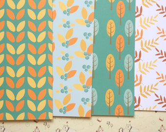 Set 03 Autumn Chill mix printed card stock 250gsm