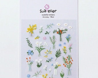 Fleur Suatelier cartoon floral stickers