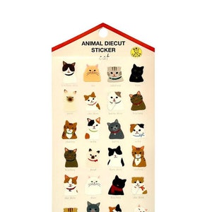 Animal Die Cut Sticker Cat