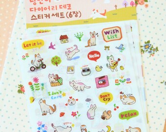 SSBA Cute Cats cartoon stickers