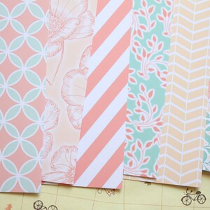 Lot 02 papier cartonné imprimé Fleurs printanières, 250 g/m²