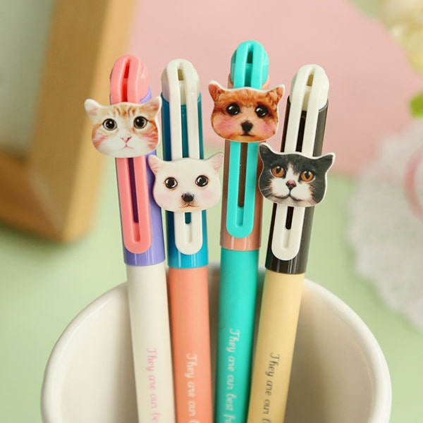 Best Friends Cat & Dog cartoon animal ballpens