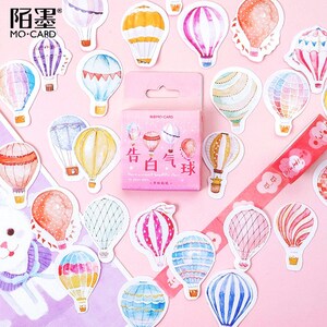 Hot Air Balloon Mo-Card cartoon shapes stickers