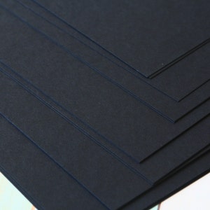 Ink Black Craft Style Colour Card Stock 260gsm 95lb cover