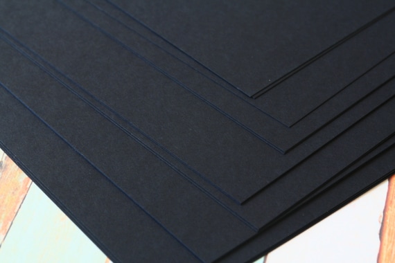 Ink Black Craft Style Colour Card Stock 260gsm 95lb cover