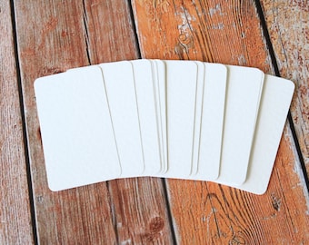 50pc Elegant HAMMERED White Lakeland Series Business Card Blanks