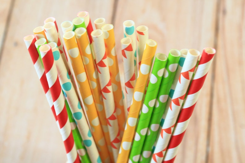 Big Top mix designs paper straws multipack image 3