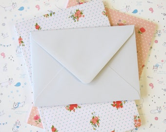 Mushroom Grey vintage series blank C6 envelopes