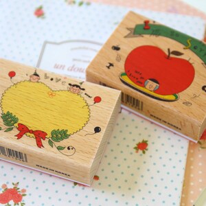 Fun Stamp Apple So Sorry cartoon rubber stamp image 6