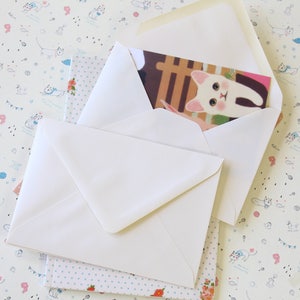 Ivory Magnolia C6 plain envelopes