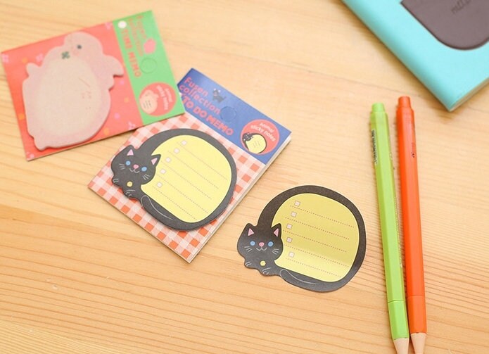 Fusen Mini Animal Shapes Sticky Notes - Etsy