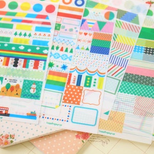 Rainbow Market scrapbooking diary stickers image 6