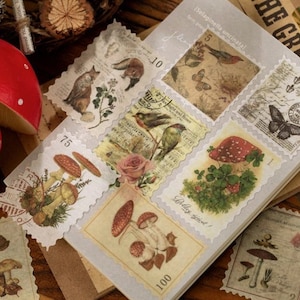 Retro Stamp stickers