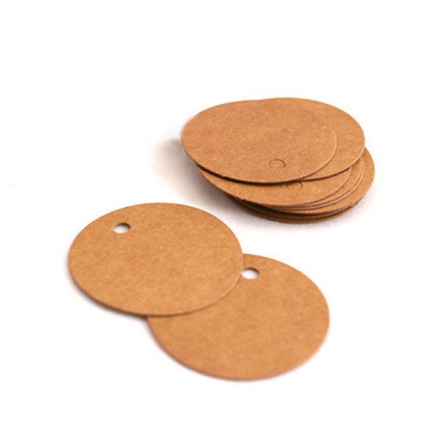 DIY Collection mini round kraft tags jewelry labels