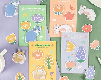 Infeel Me Cat Sticky Memo cartoon shapes sticky notes