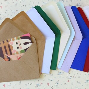 Ribbed Kraft Brown C6 plain envelopes bild 6