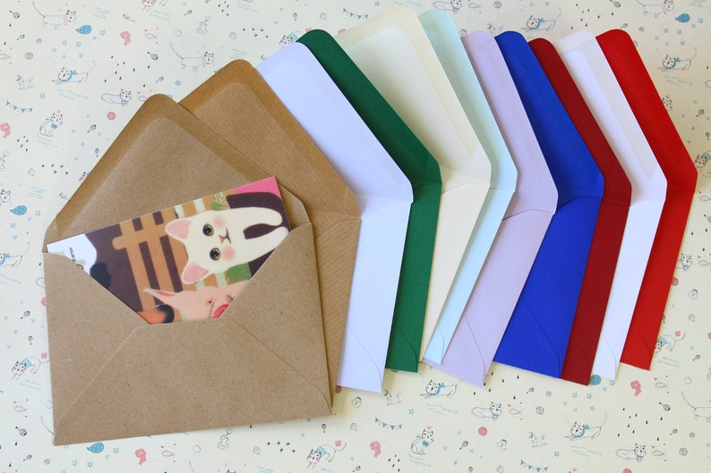 Ribbed Kraft Brown C6 plain envelopes bild 6