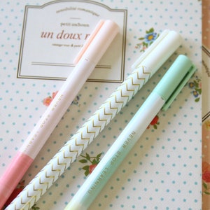 Pastel Wave Deco Pattern Pens - Etsy