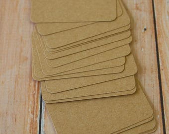 Eco Kraft Brown 350gsm 50pc handmade blank Business Cards