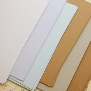 Papier cartonné recyclé naturel uni