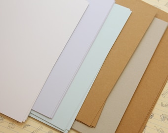 Recycled Natural plain color card stock