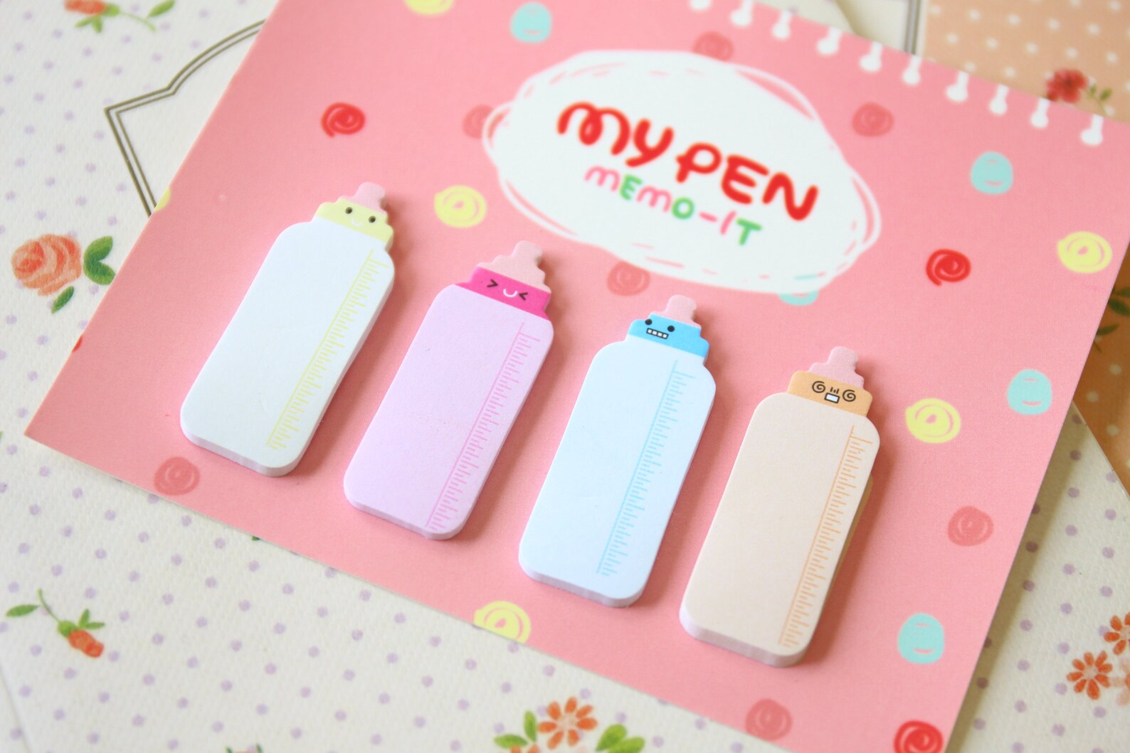 My Pen Friends Cartoon Sticky Notes Planner Tabs - Etsy