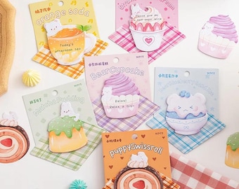 Sweet Cake cartoon sticky notes