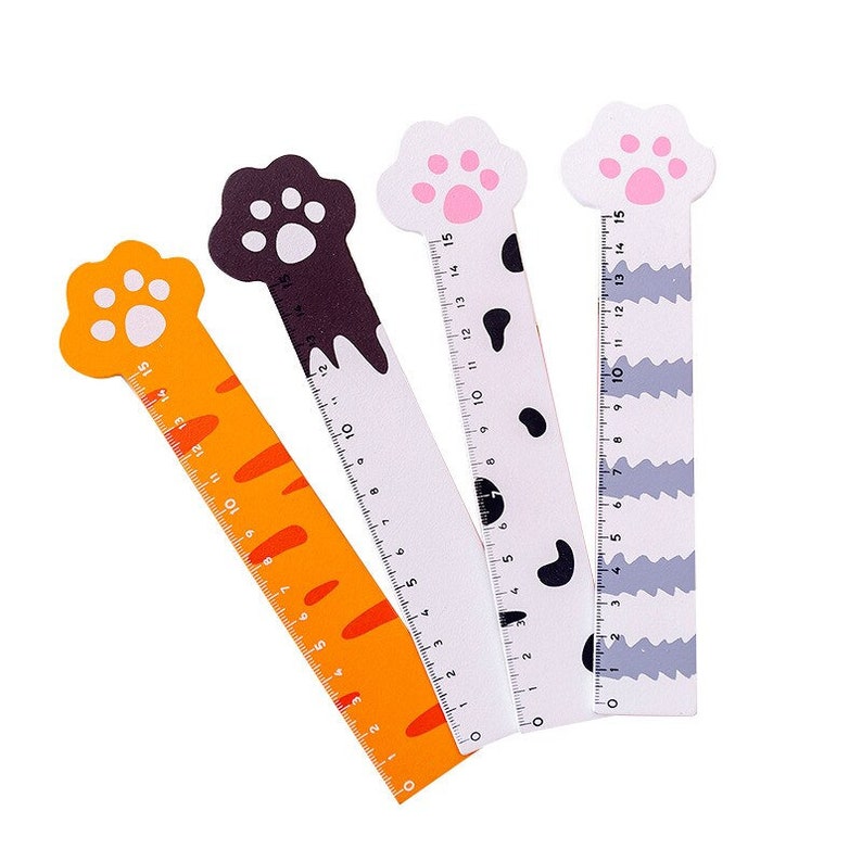 Pet Ruler Designs Creative Cat Paws Wooden Pocket Ruler - Etsy