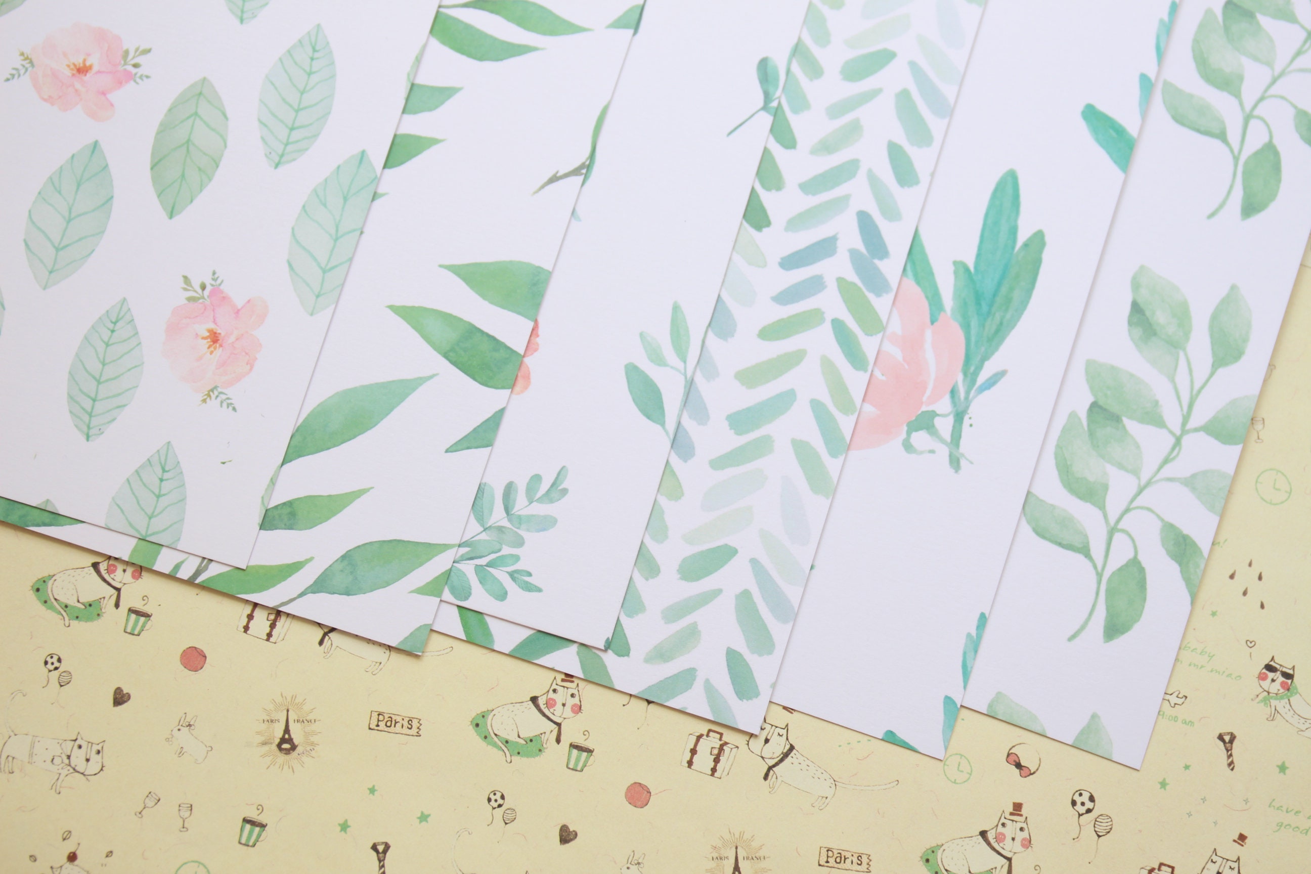 Set 02 Donuts Mix Printed Card Stock Craft Supplies Tools Paper Etna 