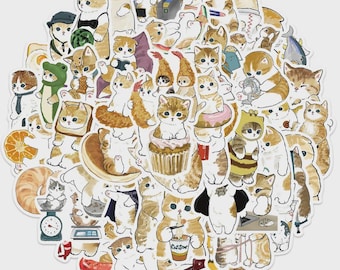 Baby Cats 3 large cute cartoon stickers