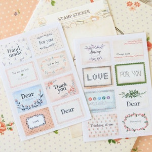 07 Message Ancien cartoon stamp stickers