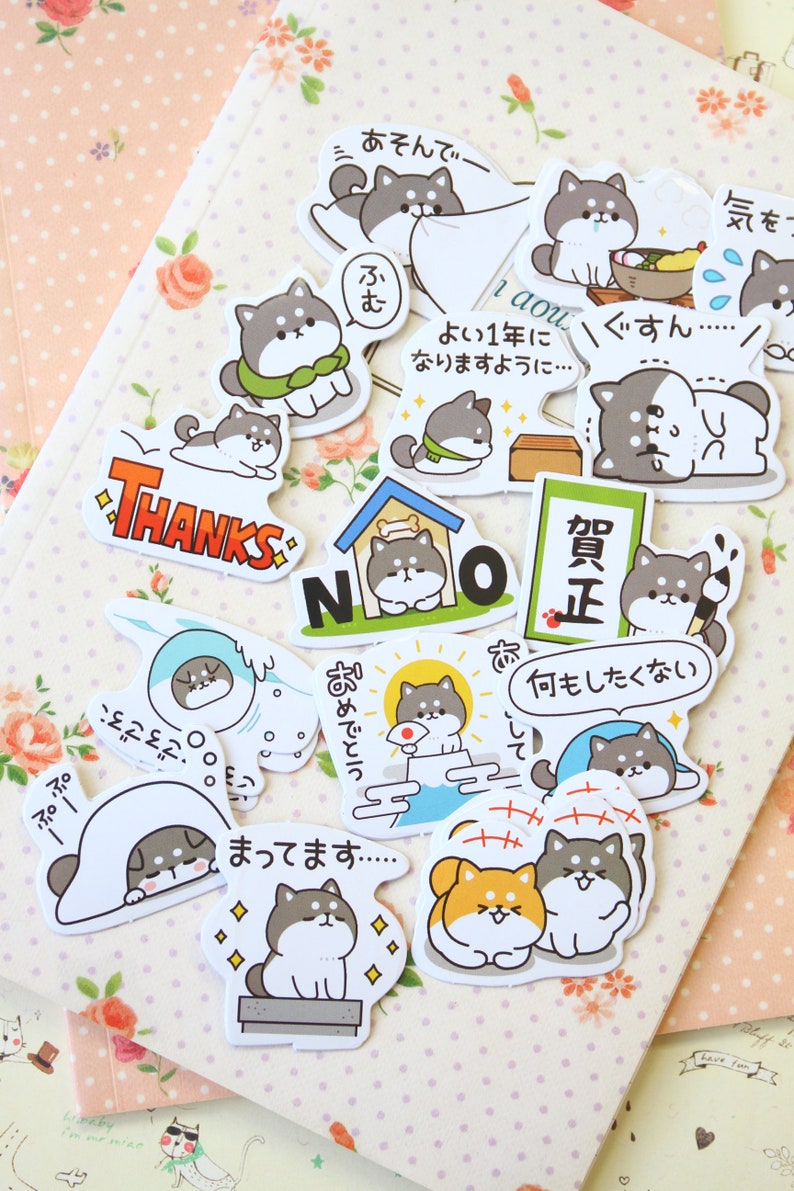 Naughty Cat Candy Poetry Cartoon Shapes Stickers Etsy UK