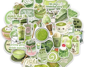 Matcha Girl large cartoon stickers