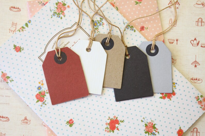 Kraft Brown Medium Luggage tags craft label blanks image 5