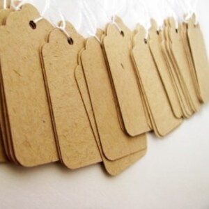 Collection DIY Étiquettes kraft marron pour pétoncles