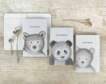 East of India Small Bear Notebook