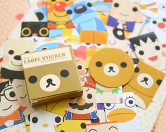 Rilakkuma Cartoon Point Stickers cartoon deco stickers set