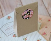Plain Recycled KRAFT Brown taper top box blanks DIY wedding favour box