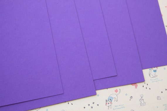 Papier cartonné recyclé de couleur unie Amethyst Purple Colorset -   France