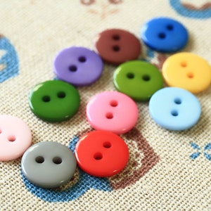 Light Blue zakka mini resin Candy Buttons 20pc Set image 4