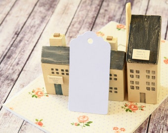 Large Pale Lilac scallop tags