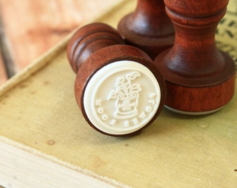 Flower Room SWEET LIFE Rubber Stamp wooden retro seal