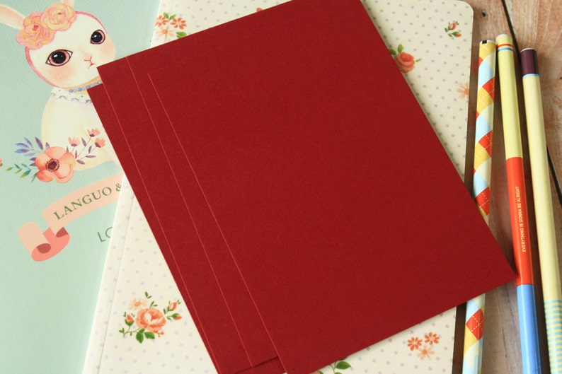 Burgundy Claret Dark Red postcard blanks