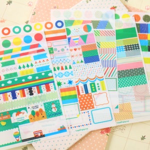 Rainbow Market scrapbooking diary stickers image 7