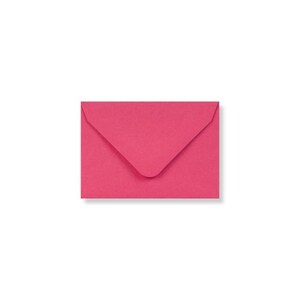 Mini-enveloppes et cartes pour correspondance Clariana rose vif