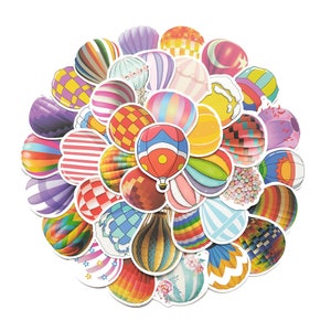 Hot Air Balloon large cute cartoon stickers