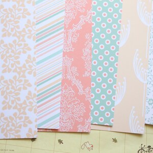 Ensemble 01 de papier cartonné imprimé Fleurs printanières, 250 g/m²